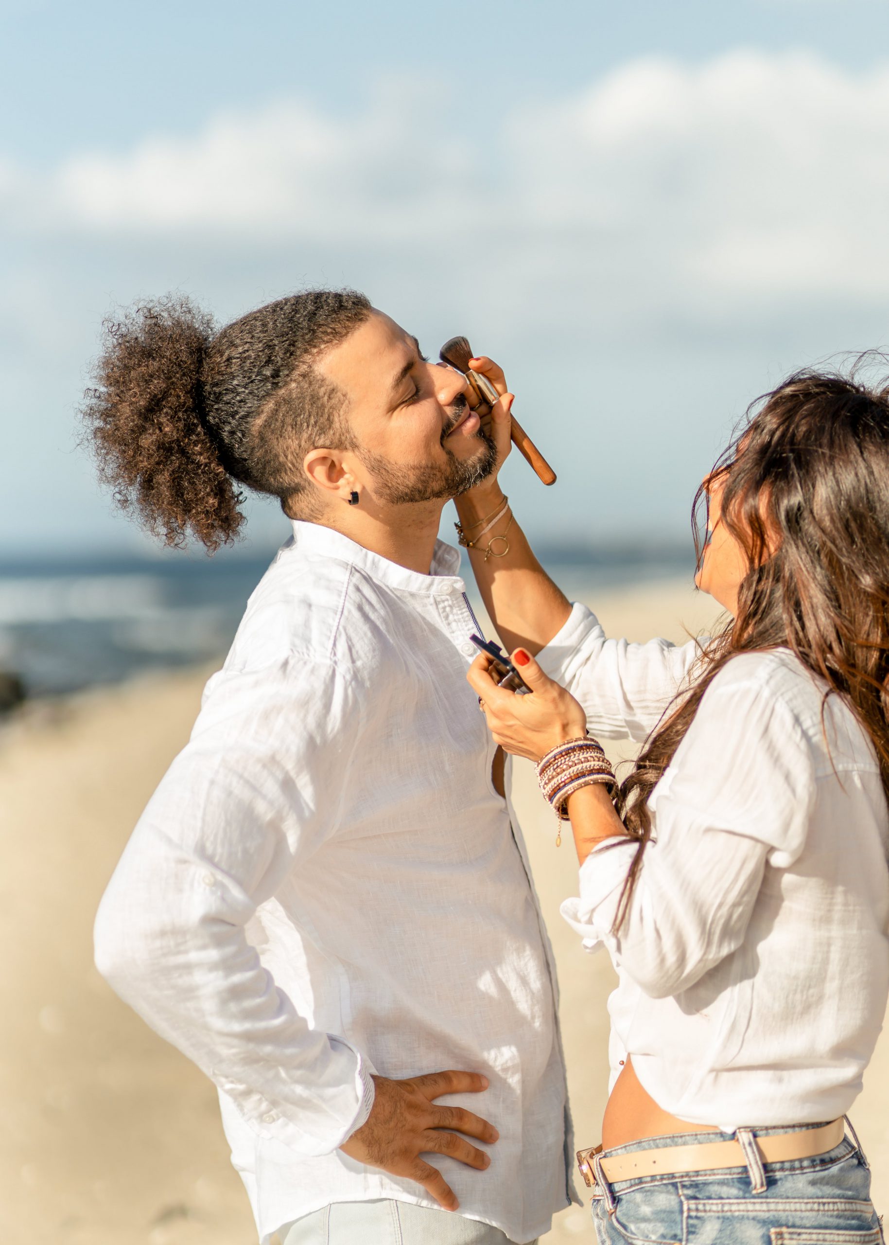 photo de couple maquillage