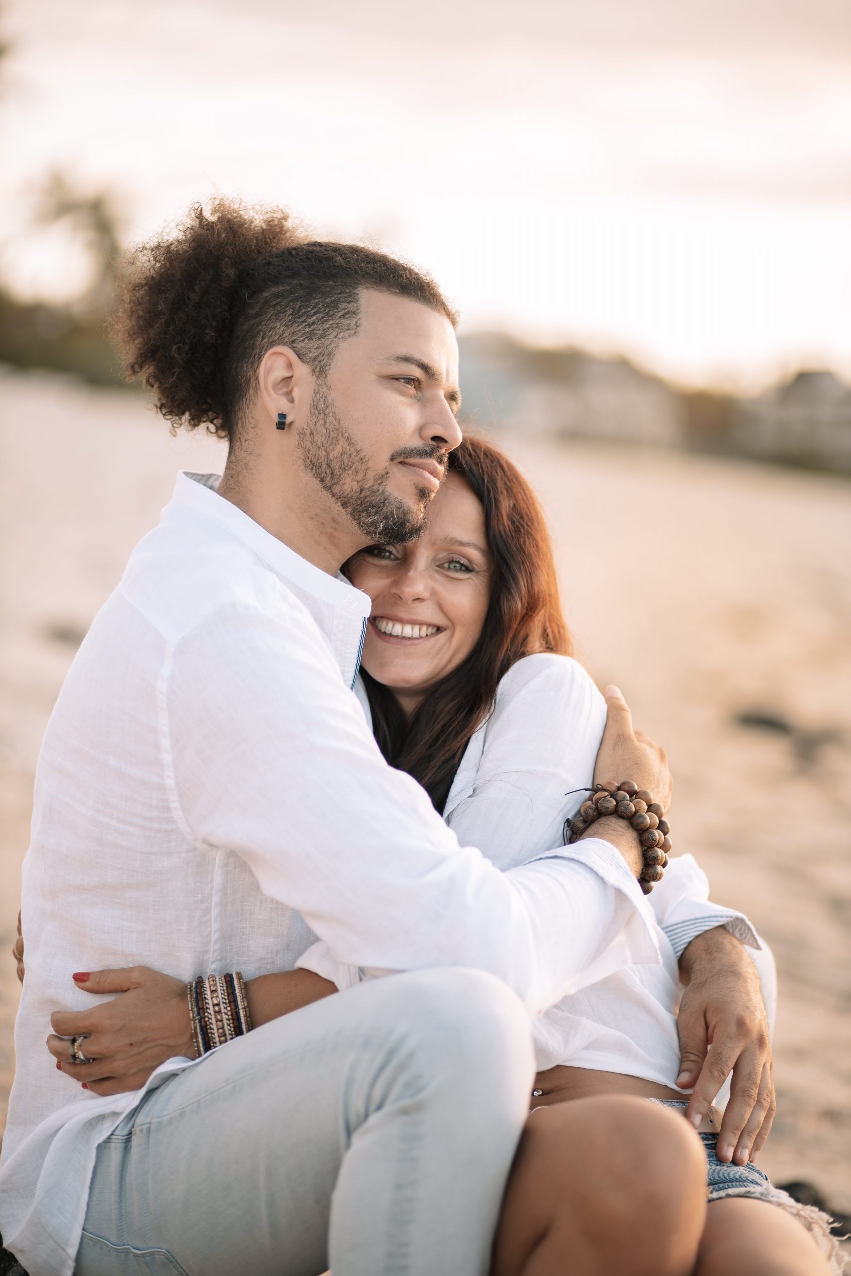 shooting en couple plage
